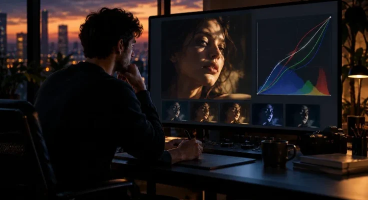How Color Curves Shape Contrast and Mood in Professional Editing